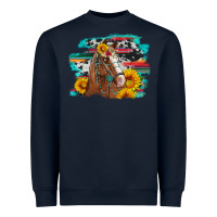 Horse With Sunflowers Heavyweight Sweatshirt | Teevron
