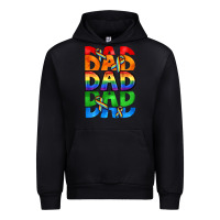 Black Dad dad dad pride Urban Hoodie - CowGirlArtShop