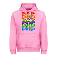 Fuchsia Pink Dad dad dad pride Urban Hoodie - CowGirlArtShop