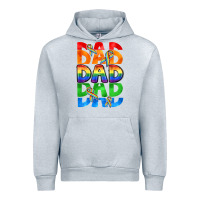 Heather Grey Dad dad dad pride Urban Hoodie - CowGirlArtShop