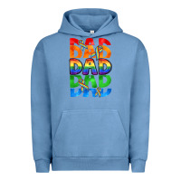 Pigment Pebble Blue Dad dad dad pride Urban Hoodie - CowGirlArtShop