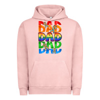 Pigment Salmon Dad dad dad pride Urban Hoodie - CowGirlArtShop