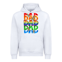 White Dad dad dad pride Urban Hoodie - CowGirlArtShop