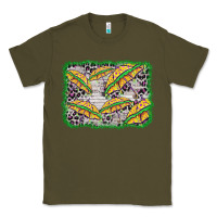 Army Green mardi gras umbrella background Classic Tee - BarkalooDesign