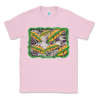 Bubblegum Pink mardi gras umbrella background Classic Tee - BarkalooDesign
