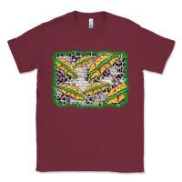 Burgundy mardi gras umbrella background Classic Tee - BarkalooDesign