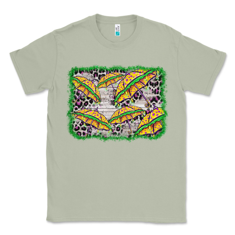 Mardi Gras Umbrella Background Classic Tee by BarkalooDesign | Teevron