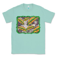 Seafoam mardi gras umbrella background Classic Tee - BarkalooDesign