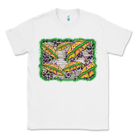 White mardi gras umbrella background Classic Tee - BarkalooDesign