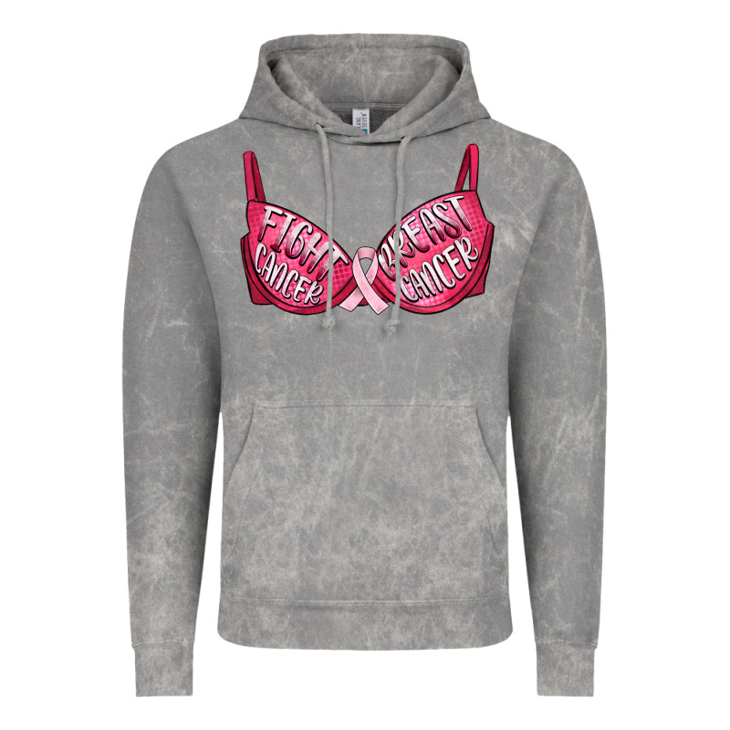 Fight Cancer Breast Cancer Bra Vintage Hoodie by Artiststas | Teevron