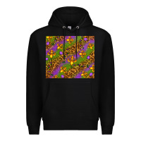 Black Mardi Gras Premium Hoodie - NancyCooperArtShop