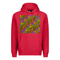 Cardinal Mardi Gras Premium Hoodie - NancyCooperArtShop