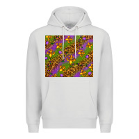 Dove Grey Mardi Gras Premium Hoodie - NancyCooperArtShop