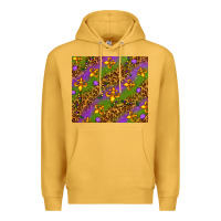 Mustard Mardi Gras Premium Hoodie - NancyCooperArtShop