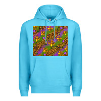 Ocean Blue Mardi Gras Premium Hoodie - NancyCooperArtShop