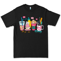 Black teacher coffee cup Premium Tee - AdoDesignShop
