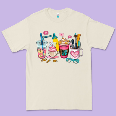 Teacher Coffee Cup Premium Tee Designed By Adodesignshop