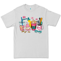 Dove Grey teacher coffee cup Premium Tee - AdoDesignShop