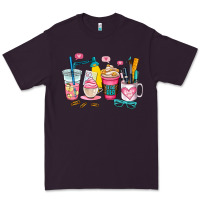 Plum teacher coffee cup Premium Tee - AdoDesignShop