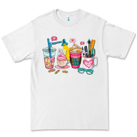 White teacher coffee cup Premium Tee - AdoDesignShop