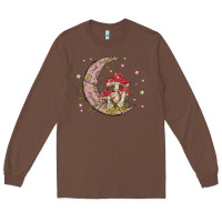 Chestnut moon and mushrooms Long Sleeve Tee - MaliasSmallBusiness