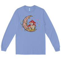 Colony Blue moon and mushrooms Long Sleeve Tee - MaliasSmallBusiness