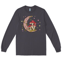 Smoke moon and mushrooms Long Sleeve Tee - MaliasSmallBusiness