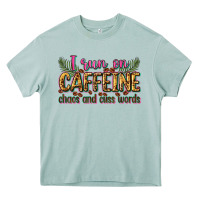 Arona i run on caffeine chaos and cuss words Heavy Core Tee - Zillion Design Studio
