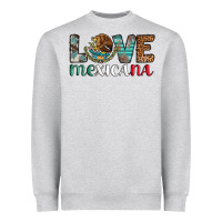 Heather Grey love mexicana revise Heavyweight Sweatshirt - AdoDesignShop