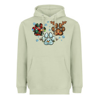 Matcha Christmas paws Heavyweight Hoodie - RanaPortraitStore