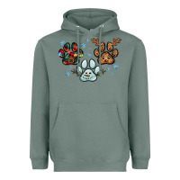 Christmas Paws Heavyweight Hoodie | Teevron