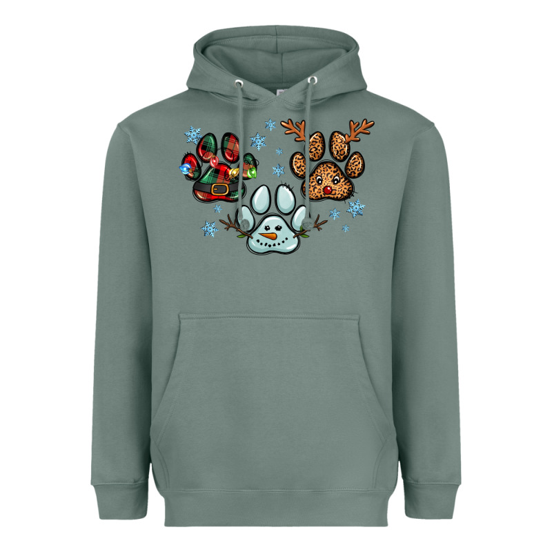 Christmas Paws Heavyweight Hoodie by RanaPortraitStore | Teevron