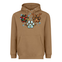 Toasted Coconut Christmas paws Heavyweight Hoodie - RanaPortraitStore