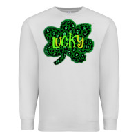 Dove Grey Lucky Shamrock St Patricks Day Premium Sweatshirt - Bettercallsaul