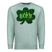Seafoam Lucky Shamrock St Patricks Day Premium Sweatshirt - Bettercallsaul