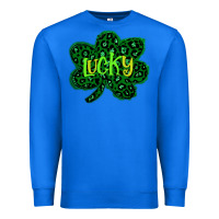 True Royal Lucky Shamrock St Patricks Day Premium Sweatshirt - Bettercallsaul