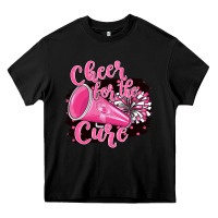 Black Cheer For The Cure Heavy Core Tee - BarkalooDesign