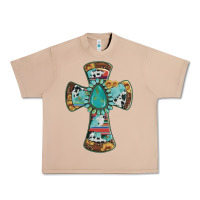 Burro cross with leopard sunflower gemstone serape cowhide Urban Heavy Tee - Artiststas