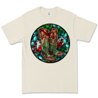 Bone Christmas Cowboy Boots Premium Tee - RanaPortraitStore