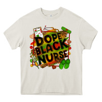 Cream dope black nurse Heavy Core Tee - Zillion Design Studio