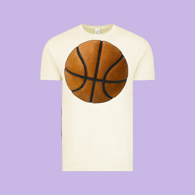 Basketball Ball Vintage Tee Designed By Jahusdesignshop