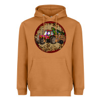 Meerkat Christmas Tractor Heavyweight Hoodie - RanaPortraitStore