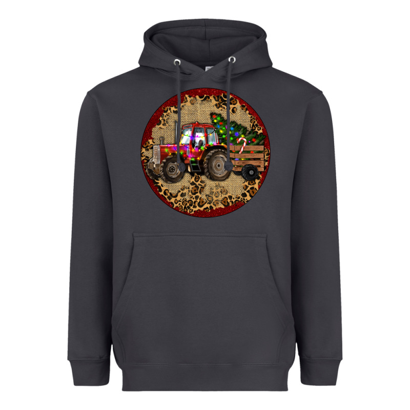 Christmas Tractor Heavyweight Hoodie by RanaPortraitStore | Teevron