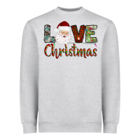 Heather Grey love christmas Heavyweight Sweatshirt - AdoDesignShop
