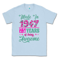 Dusty Blue made in 1947, 75 years of being awesome kopya Classic Tee - Jasminsmagicworld