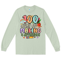 Matcha 100 days of making a difference Long Sleeve Tee - MaliasSmallBusiness