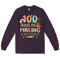 Plum 100 days of making a difference Long Sleeve Tee - MaliasSmallBusiness