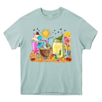 Arona summer drinks coffee cups Heavy Core Tee - texasbilliewilder