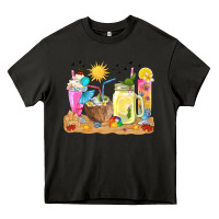 Asphalt summer drinks coffee cups Heavy Core Tee - texasbilliewilder