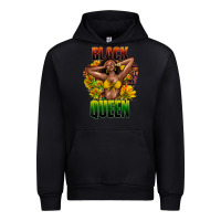 Black Black queen afro Urban Hoodie - HowdyJamesFarm